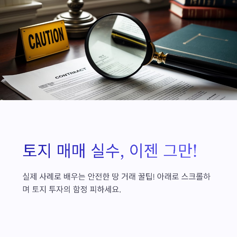 토지매매실수 그만 메인