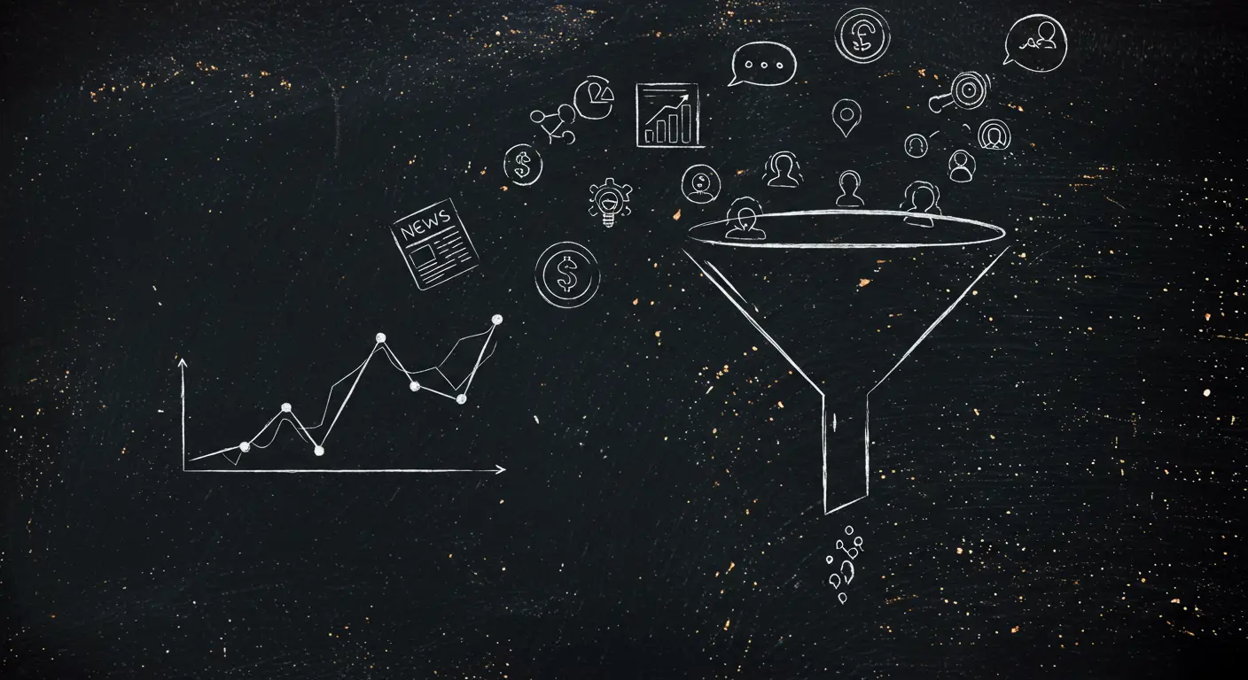 세상의 모든 정보가 즉각적으로 주가에 반영된다는 효율적 시장 가설의 개념