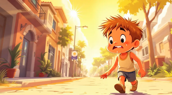 여름-무더위-아이-땀