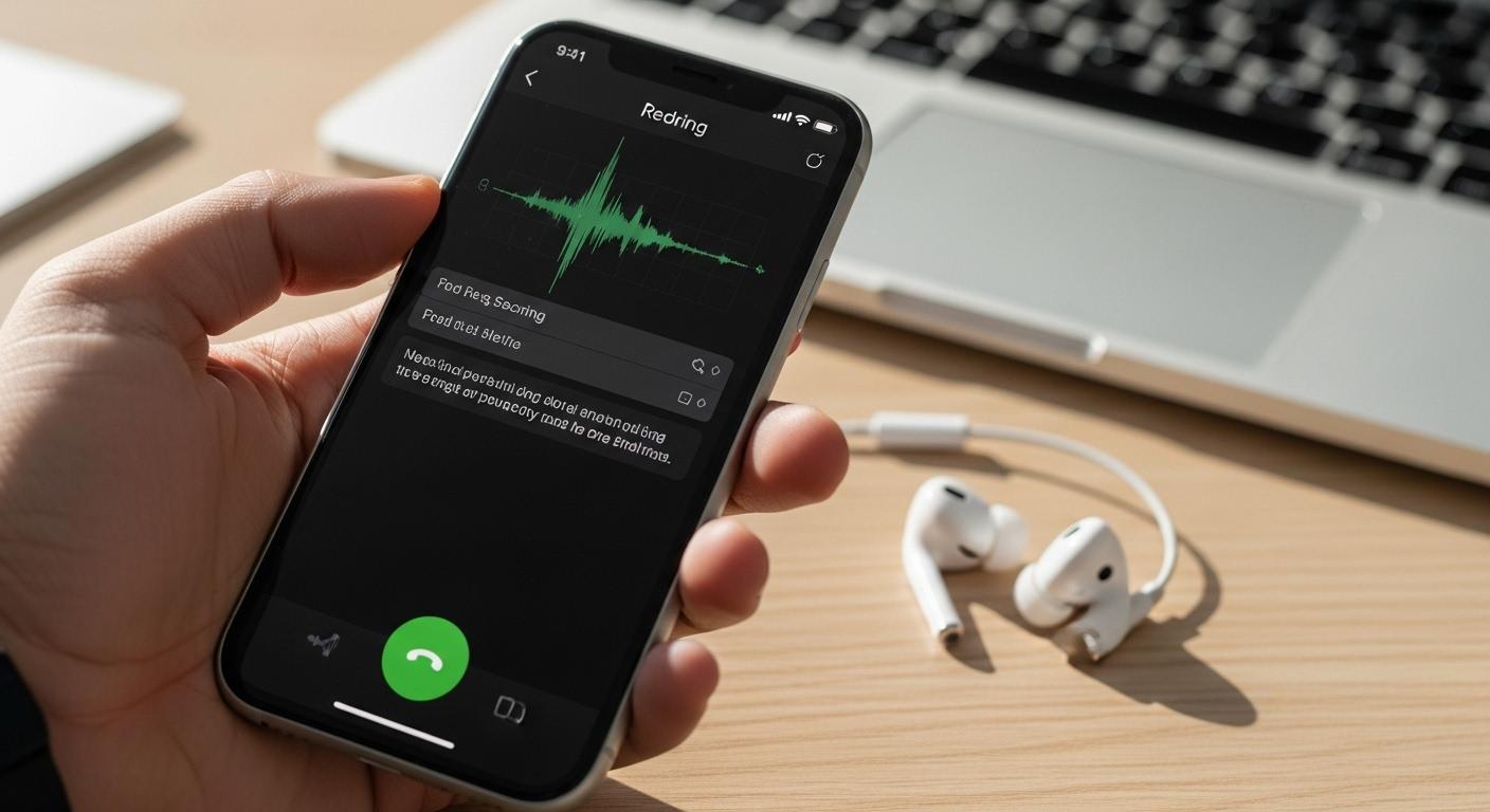 아이폰 통화 녹음 텍스트 변환 방법