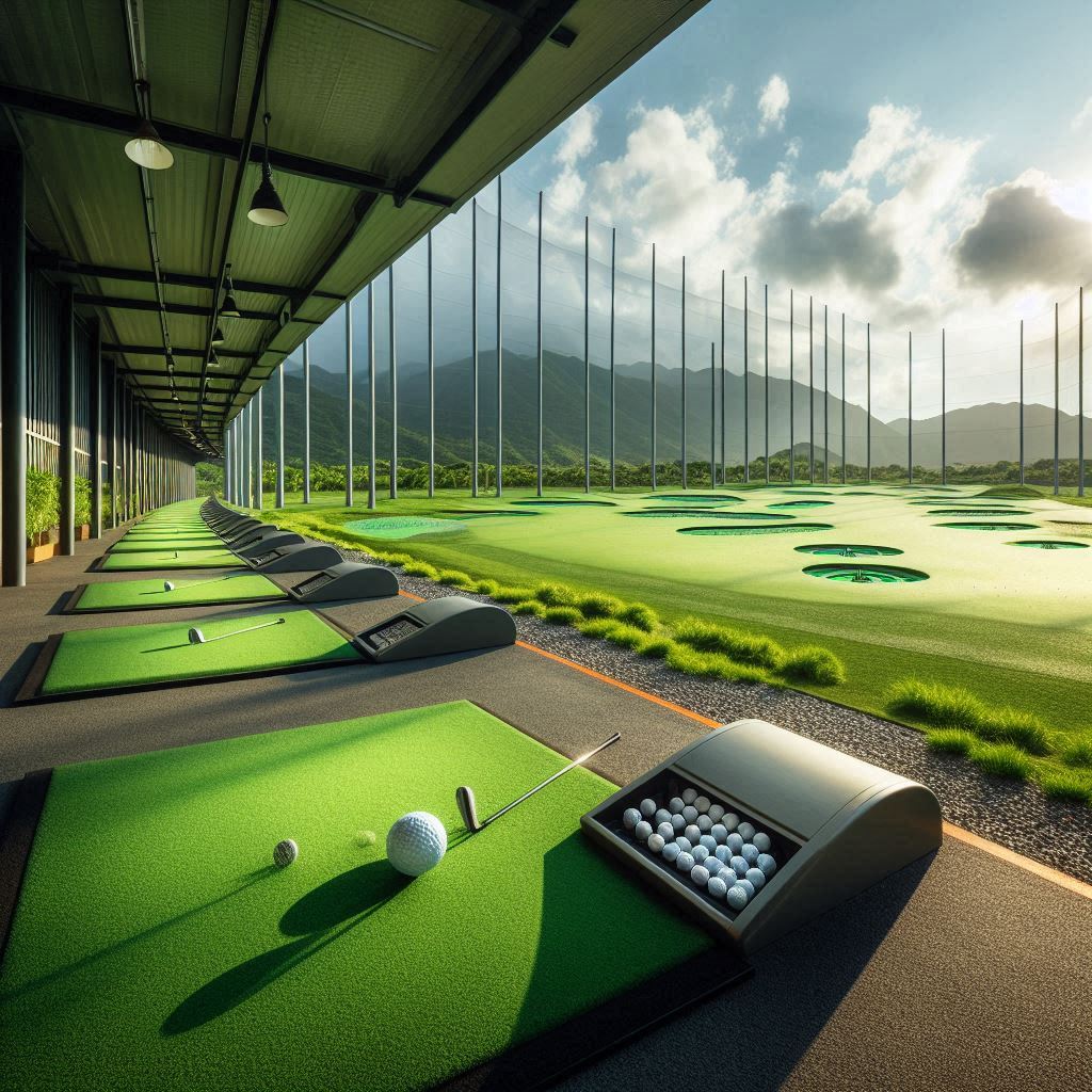실외골프연습장 배경