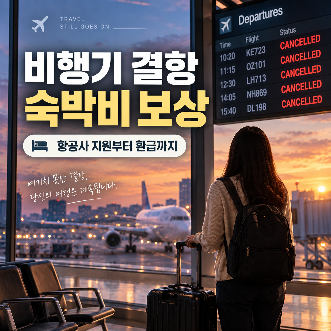 비행기 결항 숙박비 보상