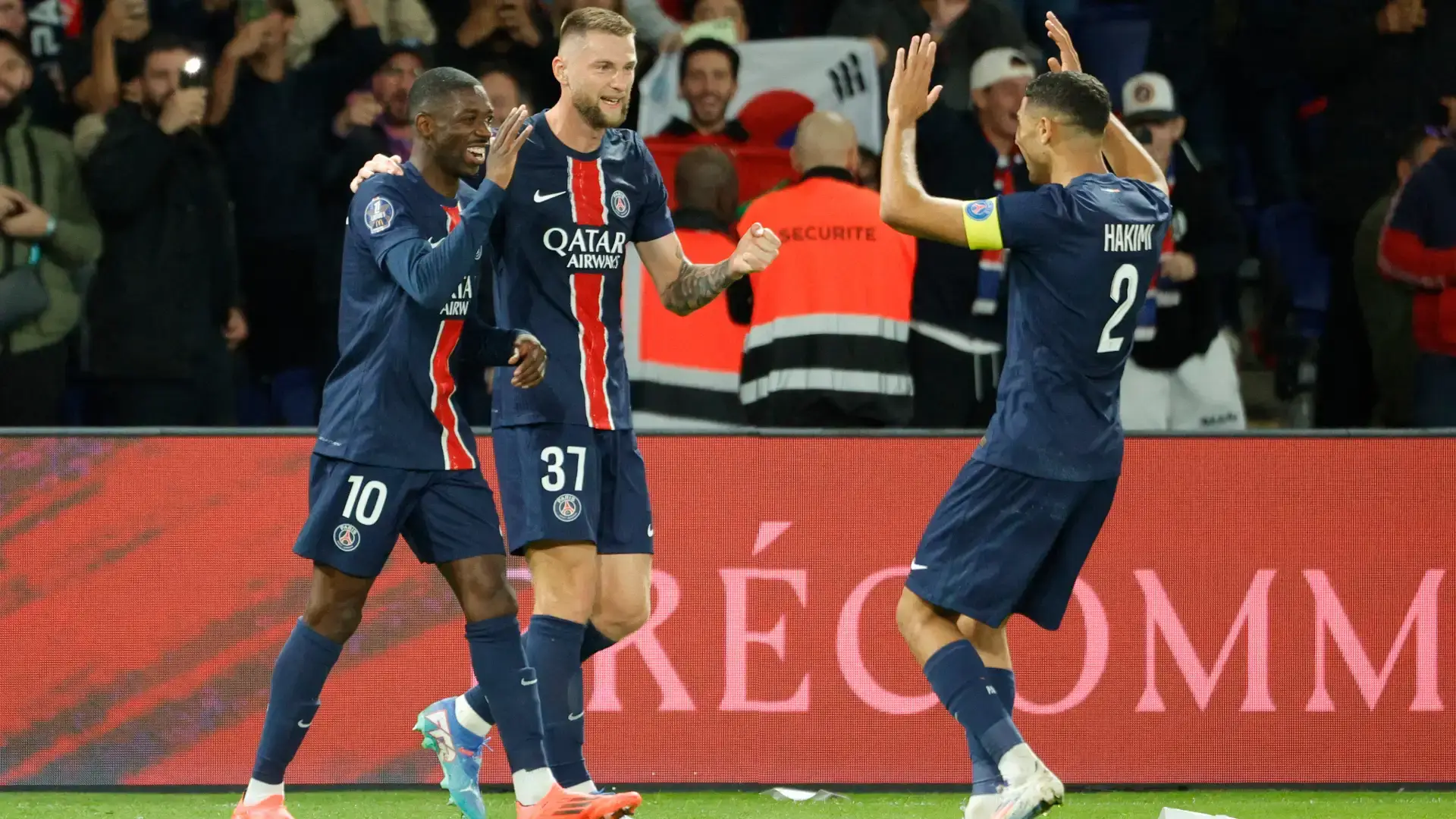 PSG 브레스트 이강인 풀타임 뎀벨레 멀티골