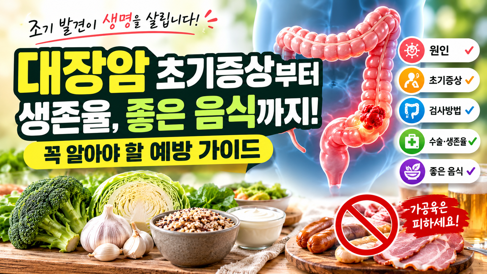 대장암 초기 증상부터 총정리
