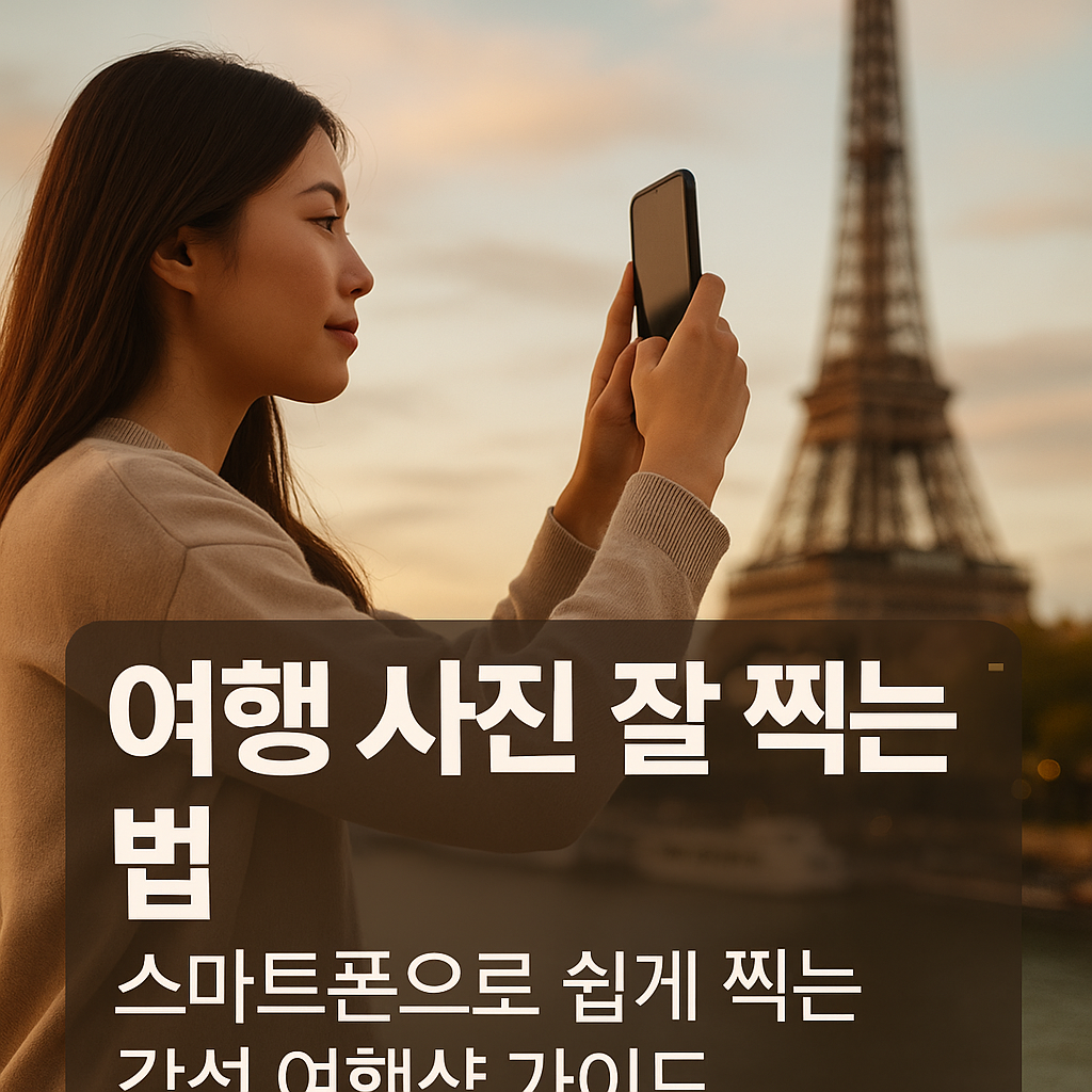 여행 사진 잘 찍는 법 &ndash; 스마트폰으로 쉽게 찍는 감성 여행샷 가이드