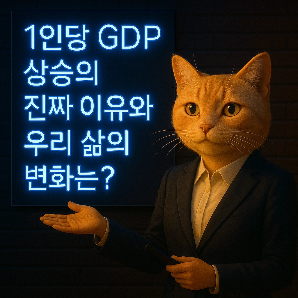 1인당 GDP 상승의 진짜 이유와 우리 삶의 변화는