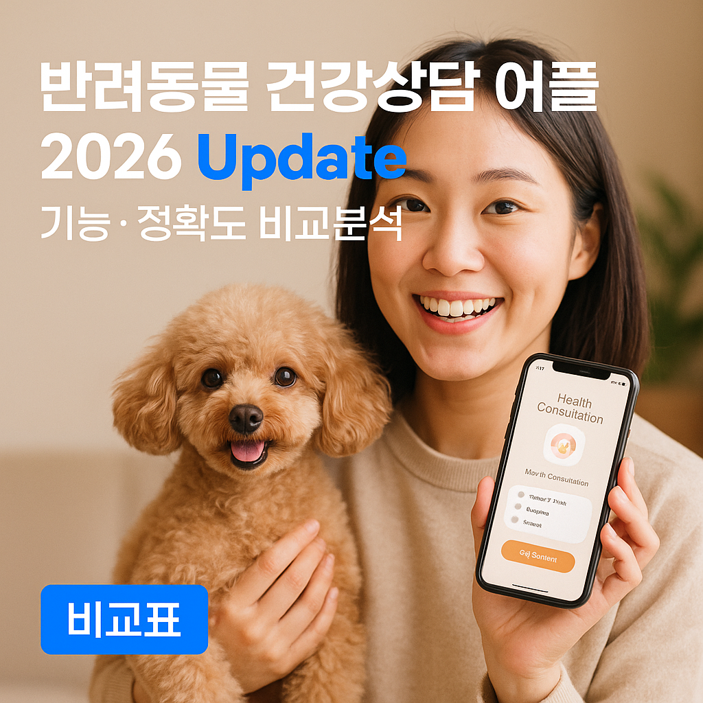반려동물 건강상담 어플 2026 Update | 기능·정확도 비교분석