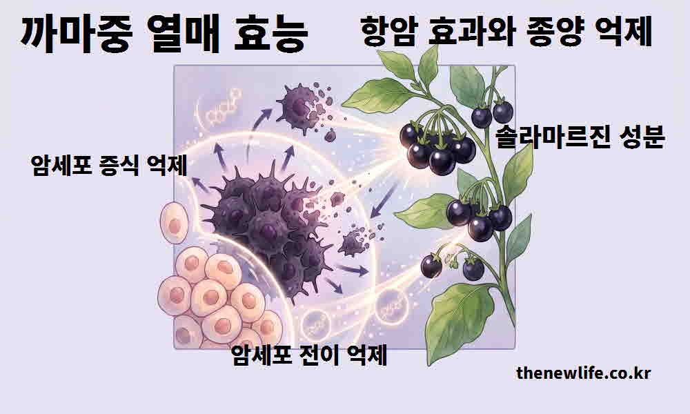 까마중 열매 효능 항암 효과 종양 억제