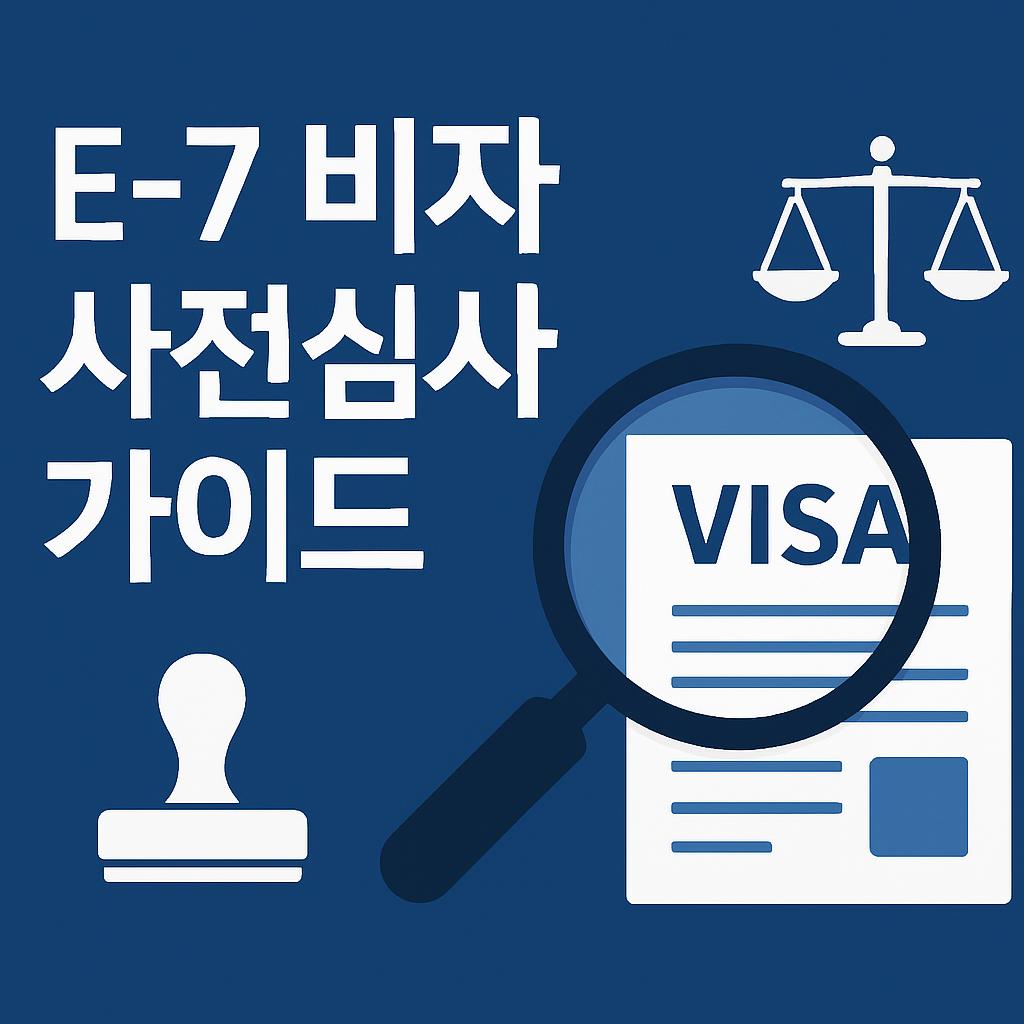 E-7 비자 사전검토(사전상담) 활용 완벽 가이드