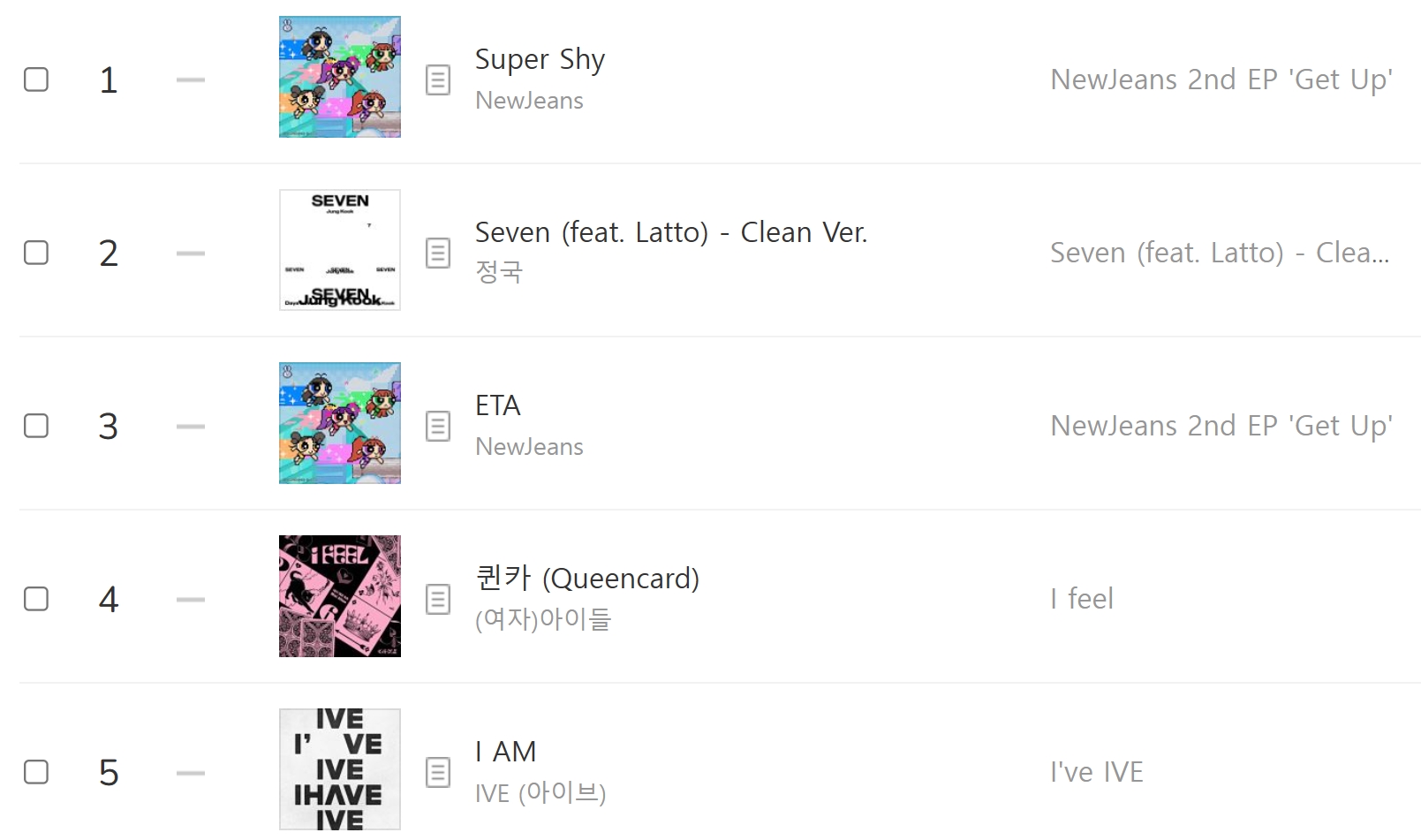 멜론(melon) TOP100