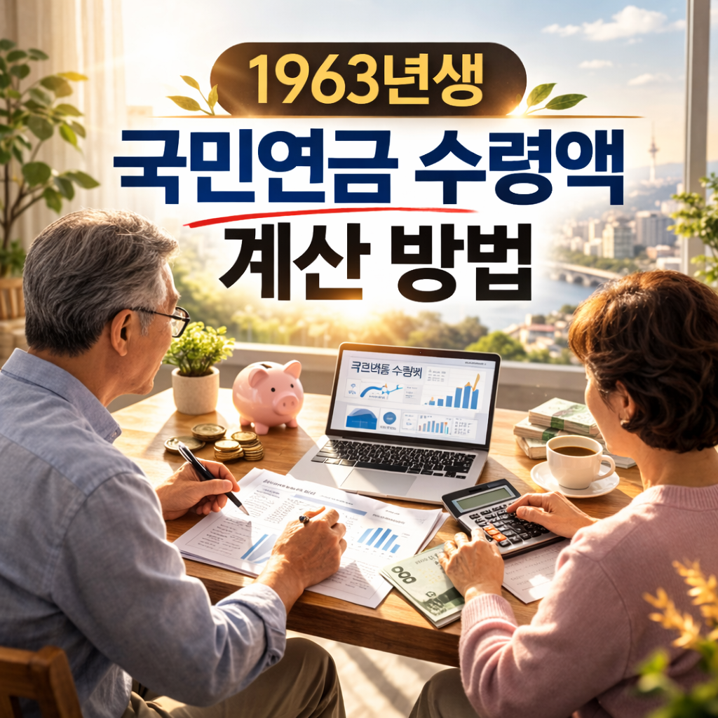 1963년생 국민연금 수령액 계산 방법 (조기수령·연기수령 비교 2026 기준)