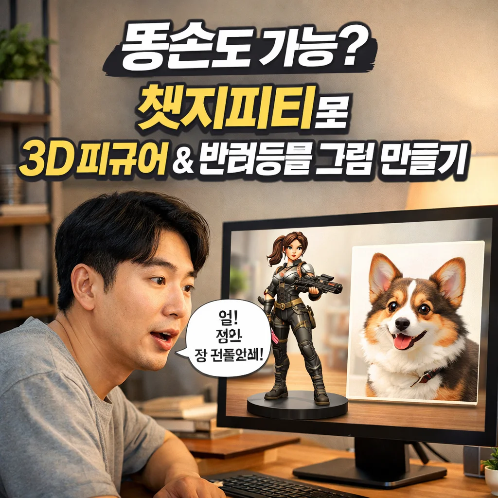 똥손도 가능한 챗지피티 그림 그리기, 고퀄리티 3D 피규어