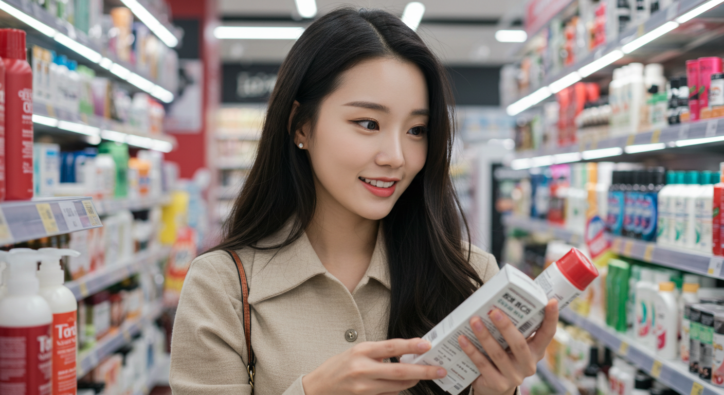 중년 여성 탈모 샴푸