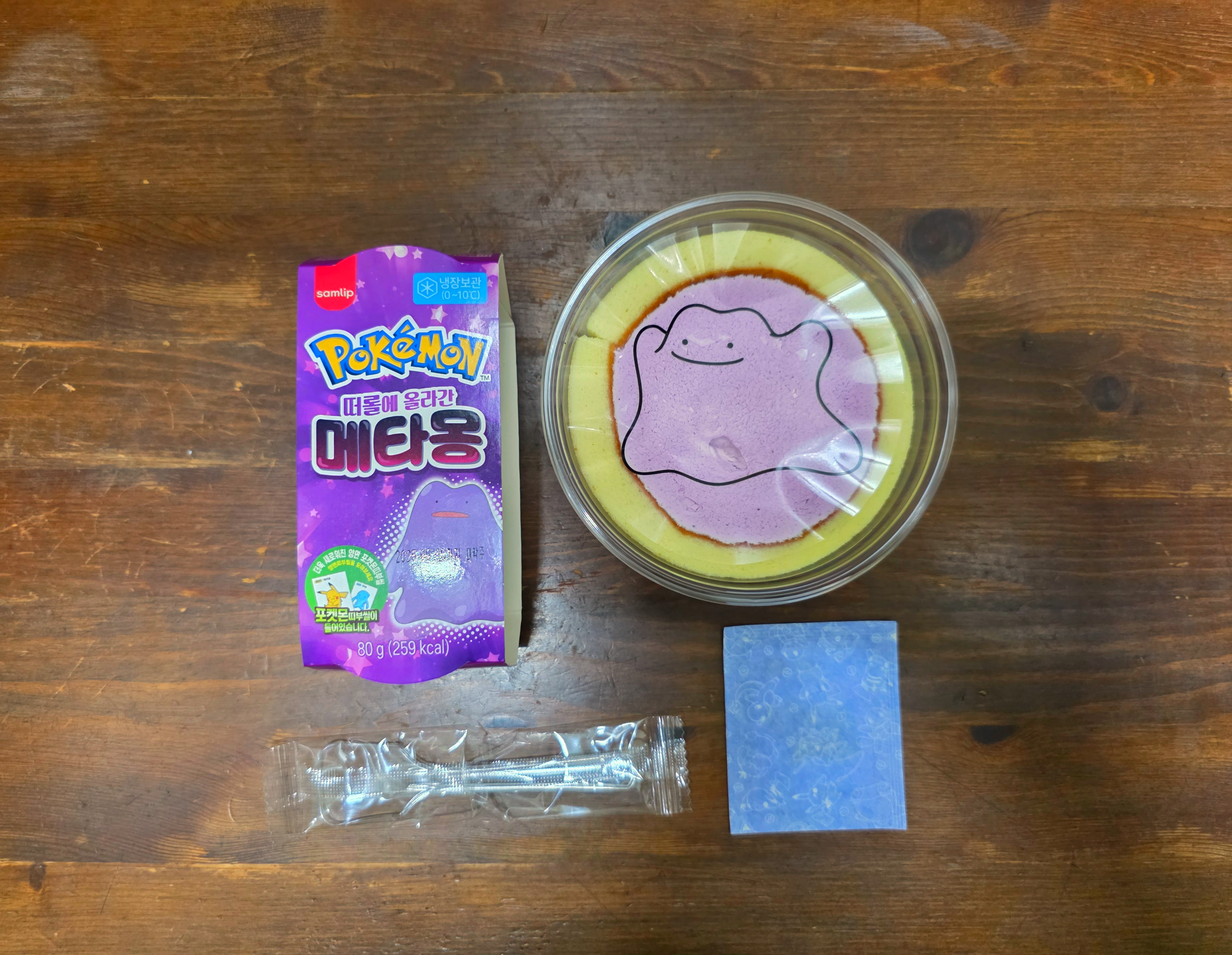 포켓몬빵떠롤에올라간메타몽