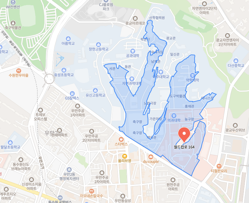 경기 수원시 영통구 월드컵로 164