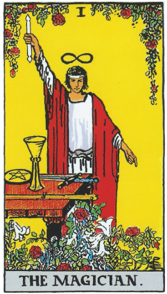 타로카드에서 1번 마법사(The Magician) 카드