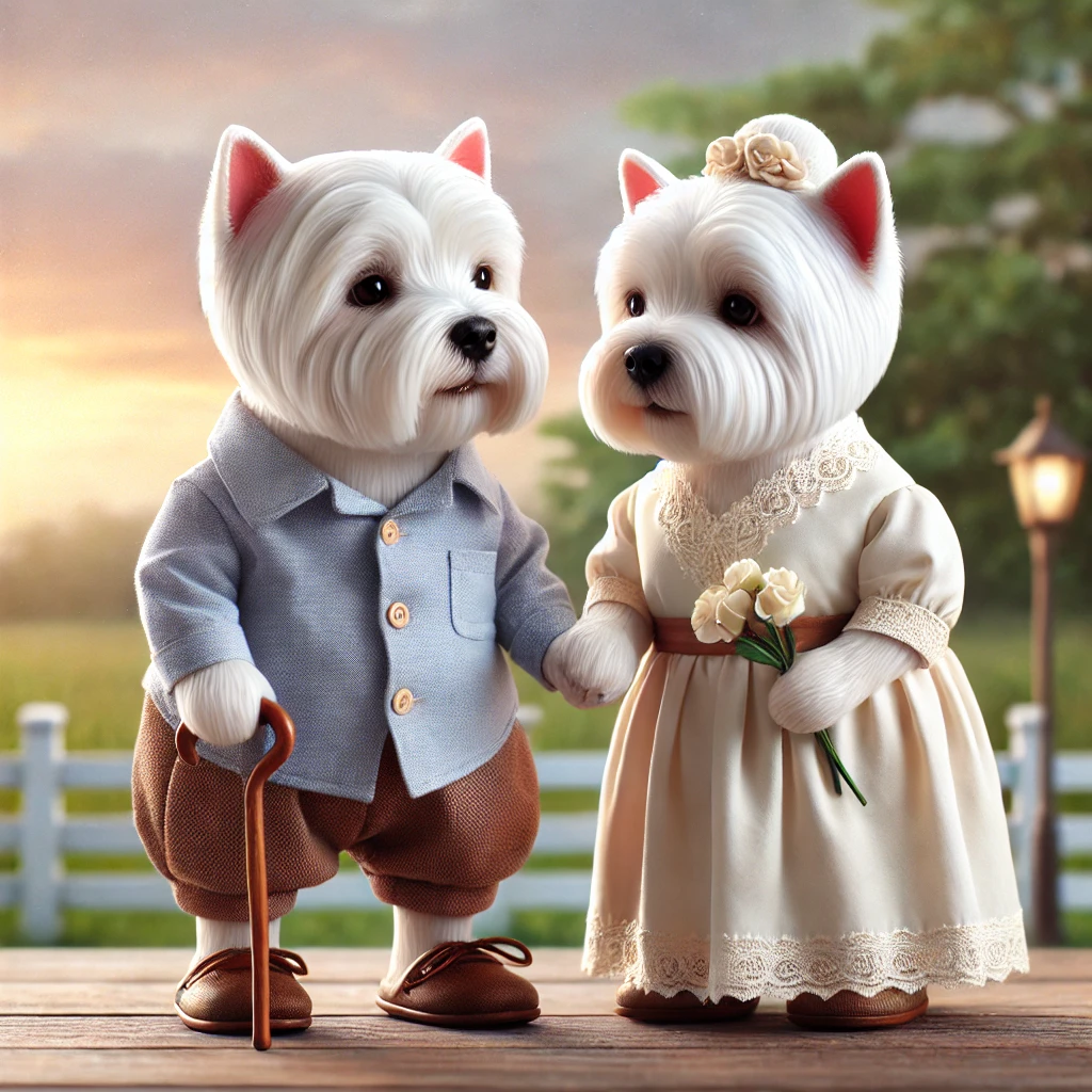 China Westie couples2