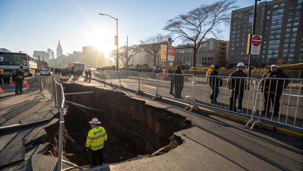 도시에 생긴 씽크홀