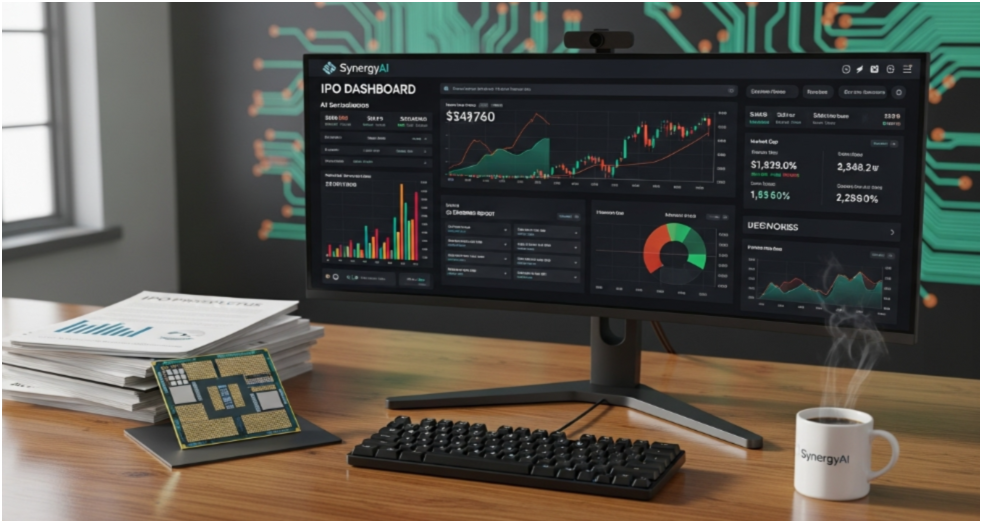 공모주 투자 모니터 화면 이미지