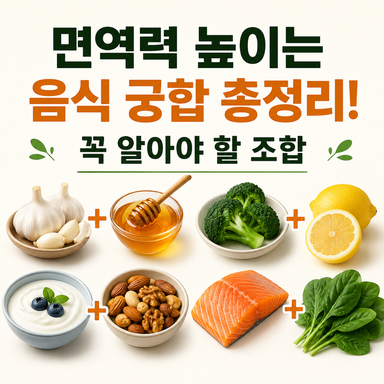 면역력 높이는 음식 궁합