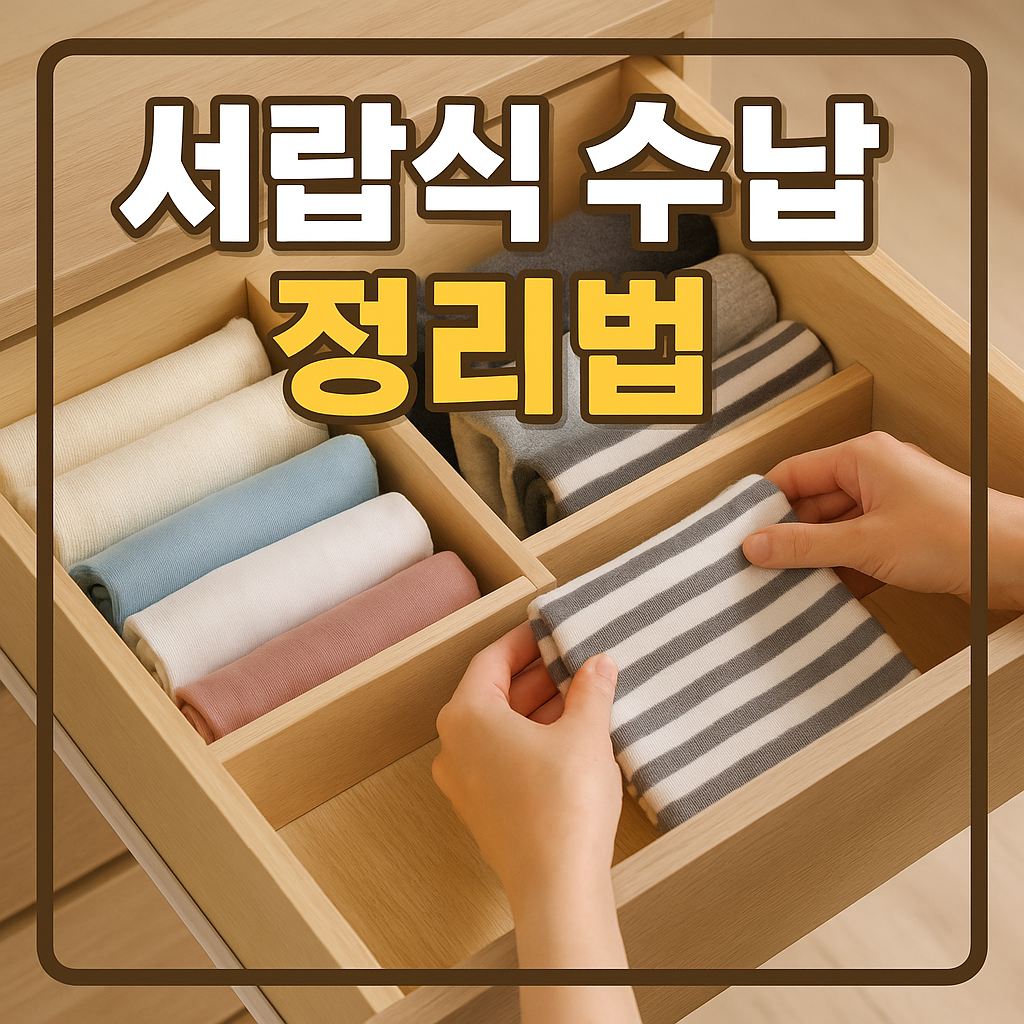 서랍식 수납 정리법