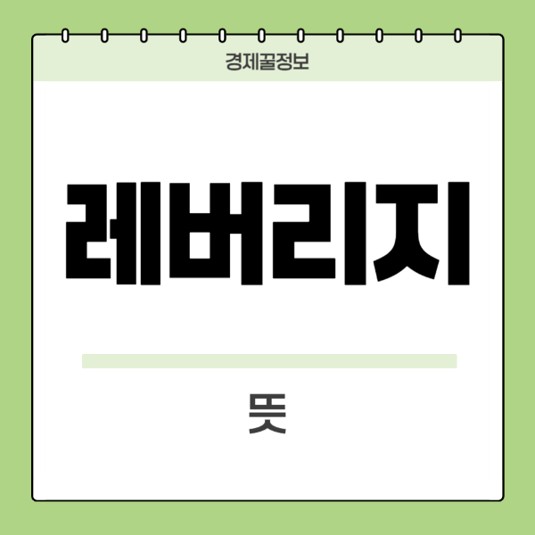 레버리지-뜻