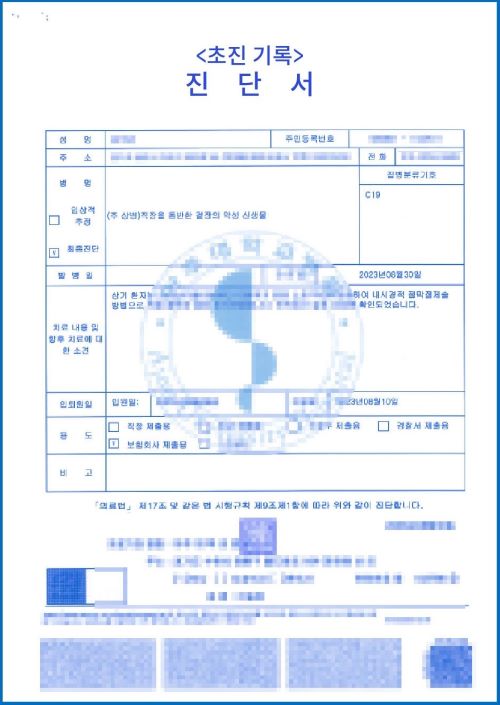 초진 진단서