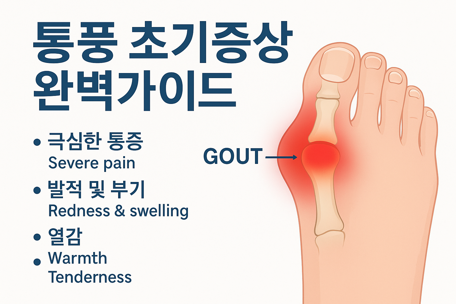 통풍 초기증상 완벽 가이드