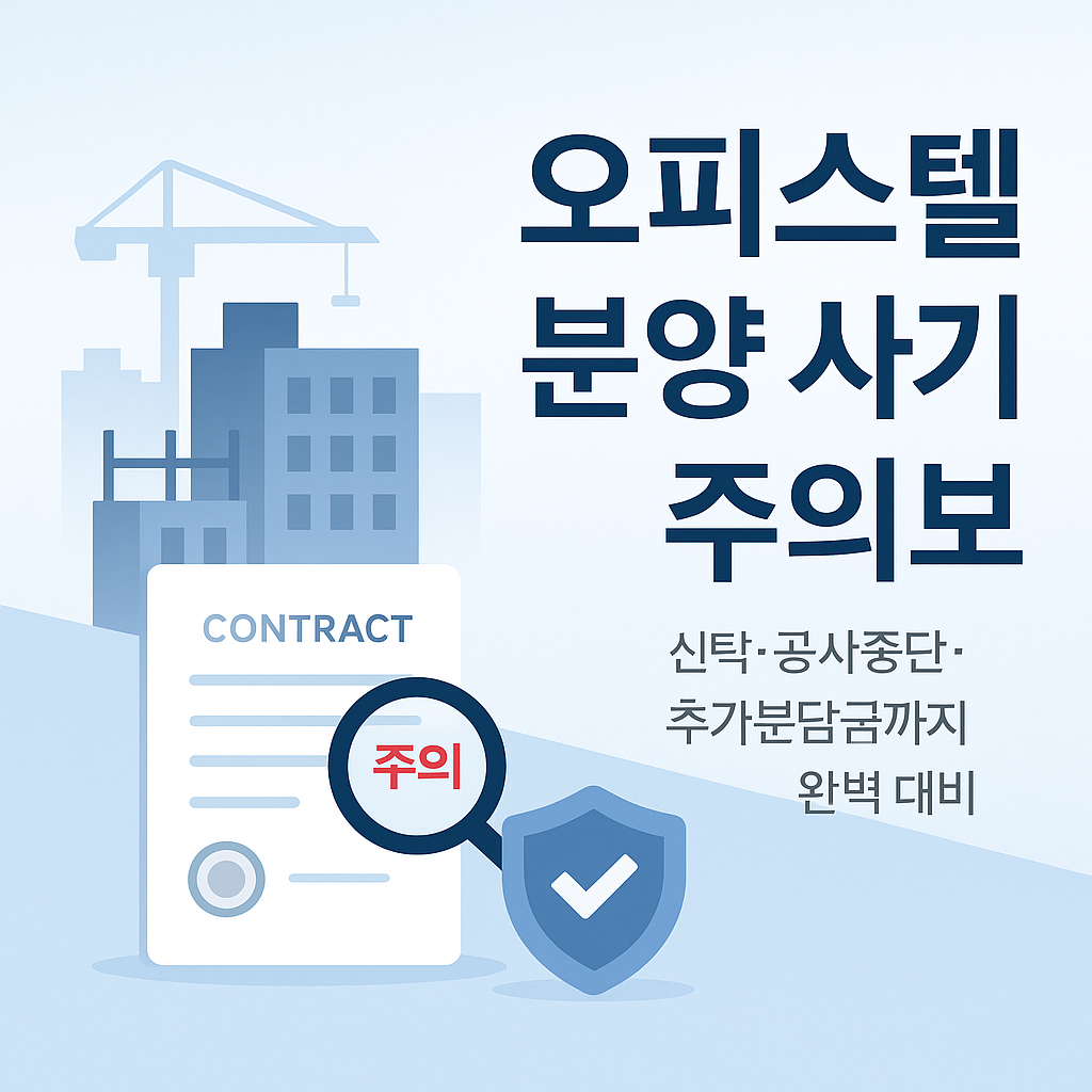 오피스텔 분양 사기 주의보
