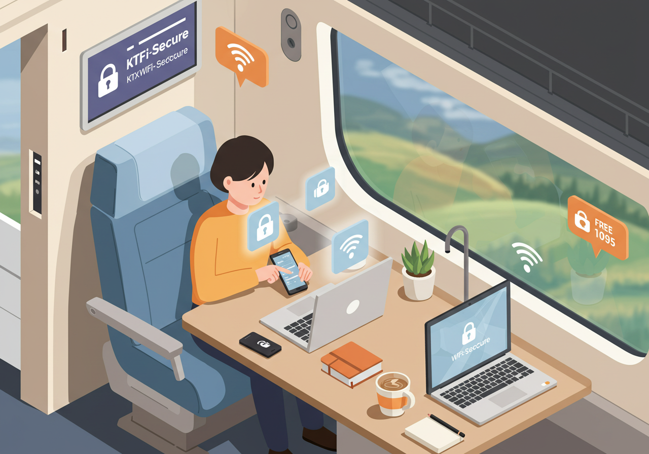 KTX 코레일 와이파이 Secure 완벽 연결 가이드&amp;#44; 쉽고 안전하게!