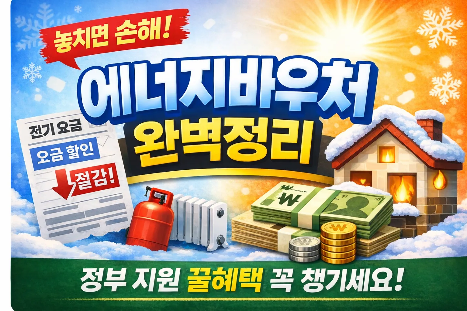 에너지바우처 제도 완벽 정리- 놓치면 손해 보는 정부 복지혜택