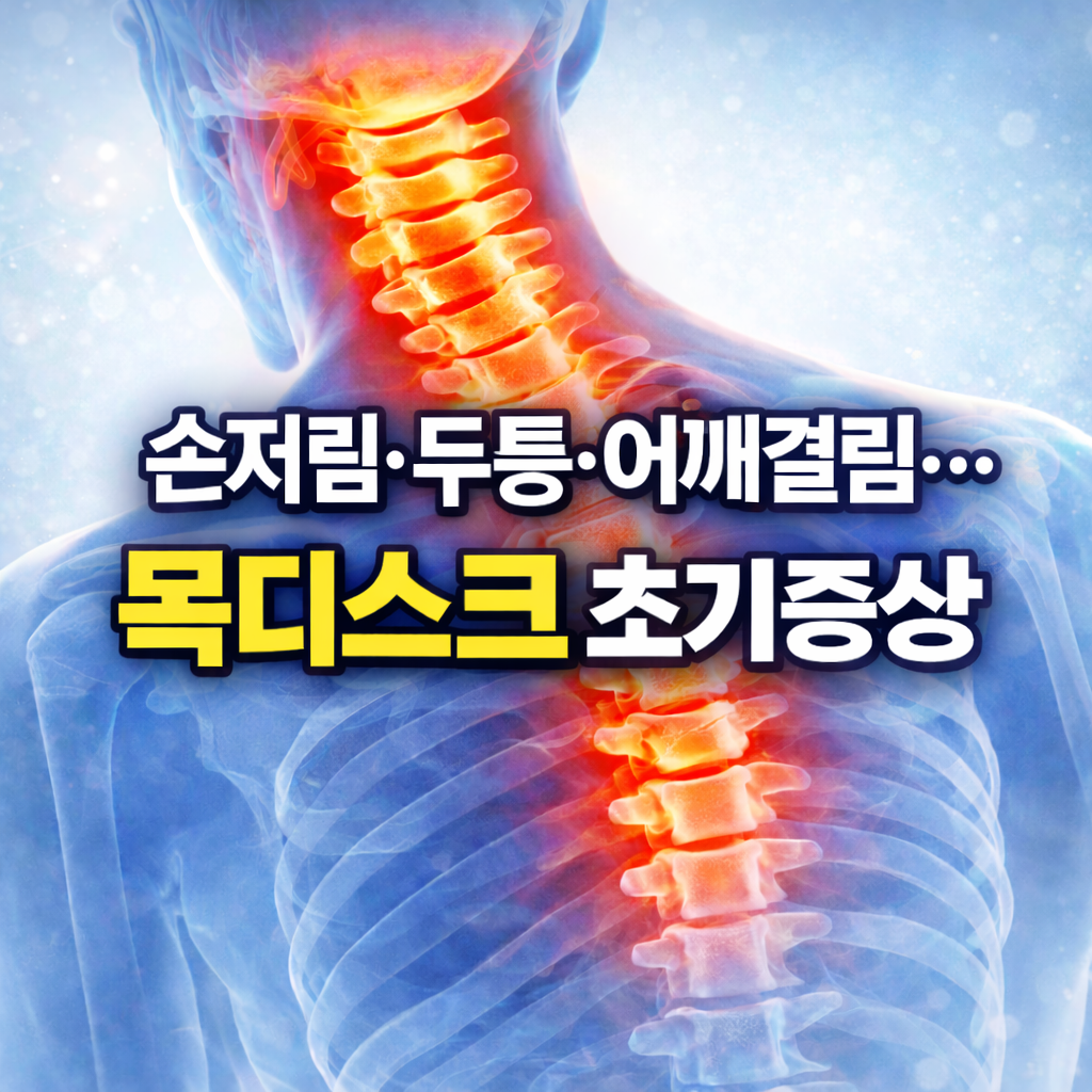 손저림&middot;두통&middot;어깨결림&hellip; 혹시 목디스크 초기증상 아닐까?