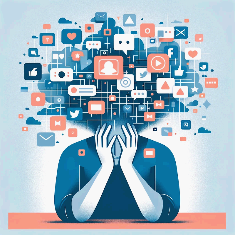 머리속이 복잡한 그림