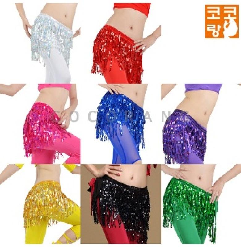 코코랑 스팽글술 벨리 힙스카프 성인 밸리댄스복