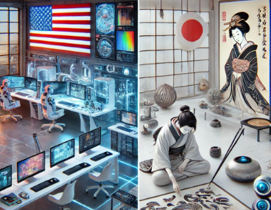 미국 vs 일본, AI 예술 발전 비교
