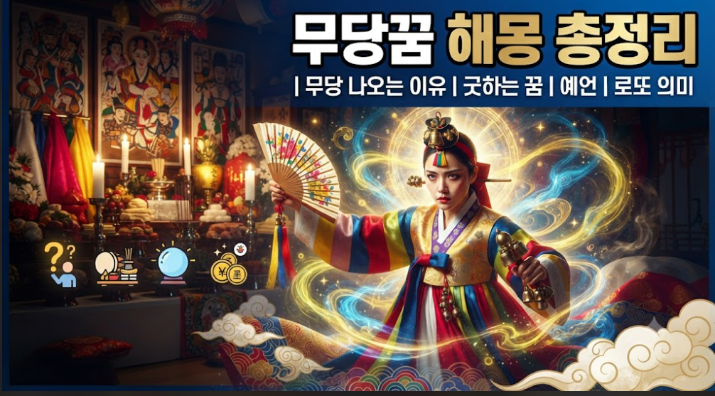 무당꿈 해몽 총정리｜무당이 나오는 꿈을 꾸는 이유부터 굿하는 꿈&middot;예언하는 꿈&middot;로또 의미까지