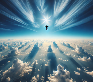 높고 끝없는 하늘을 나는 꿈