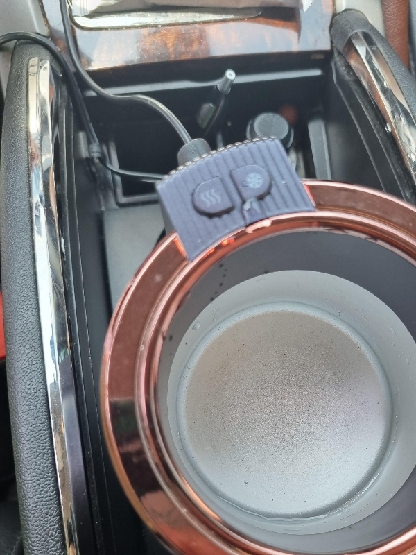 냉온컵홀더 설치모습