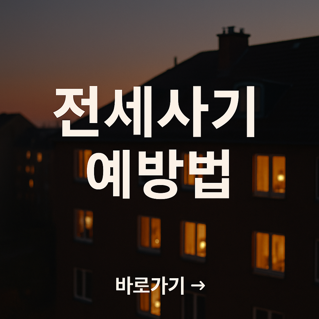 전세 사기 예방법