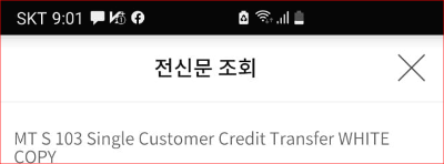 전신문 조회