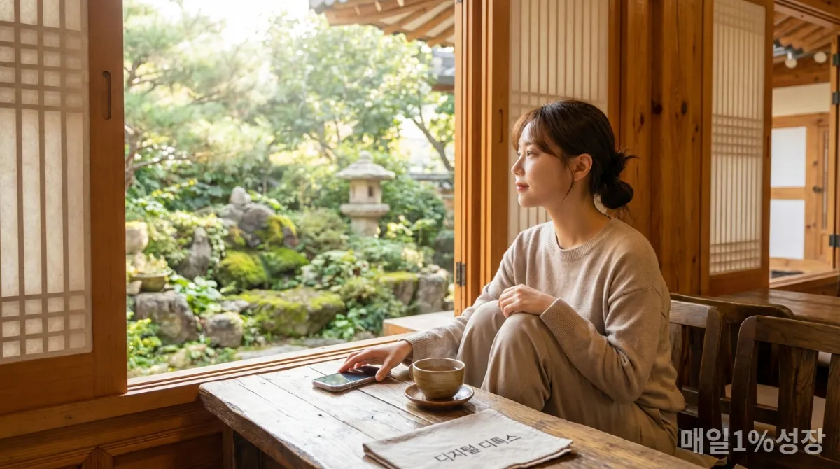 디지털 디톡스를 실천하며 휴식하는 한국인