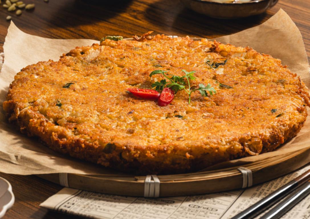 소쿠리에 담겨 나온 생생정보 광장시장 빈대떡