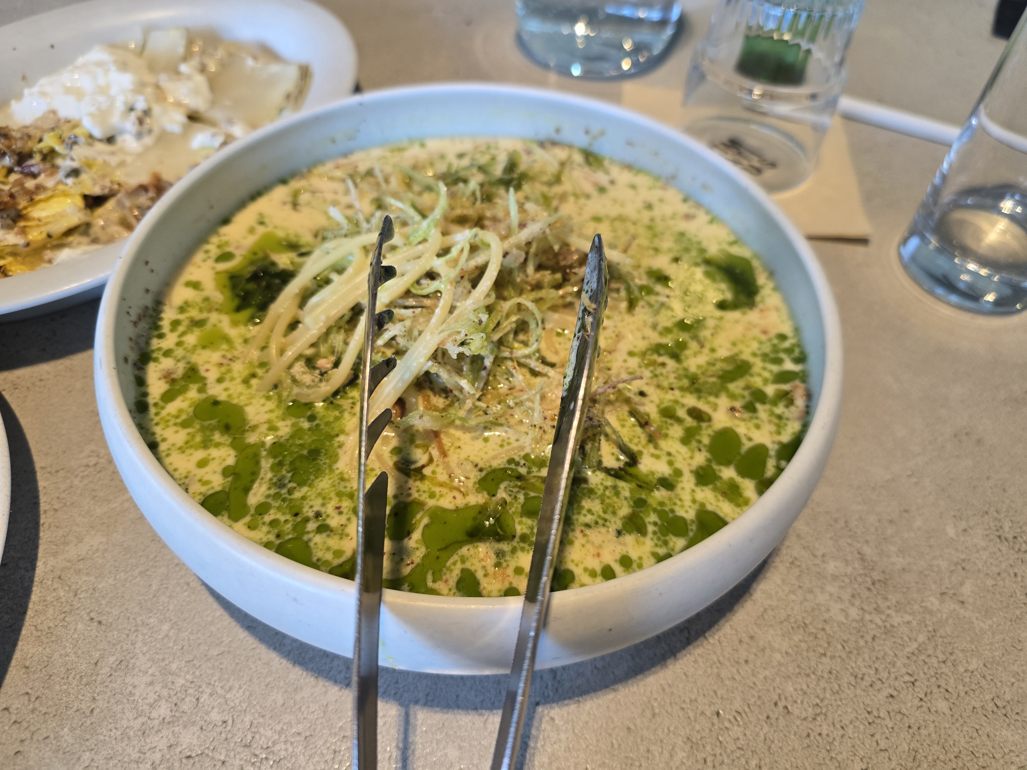 고추오일 명란크림 파스타