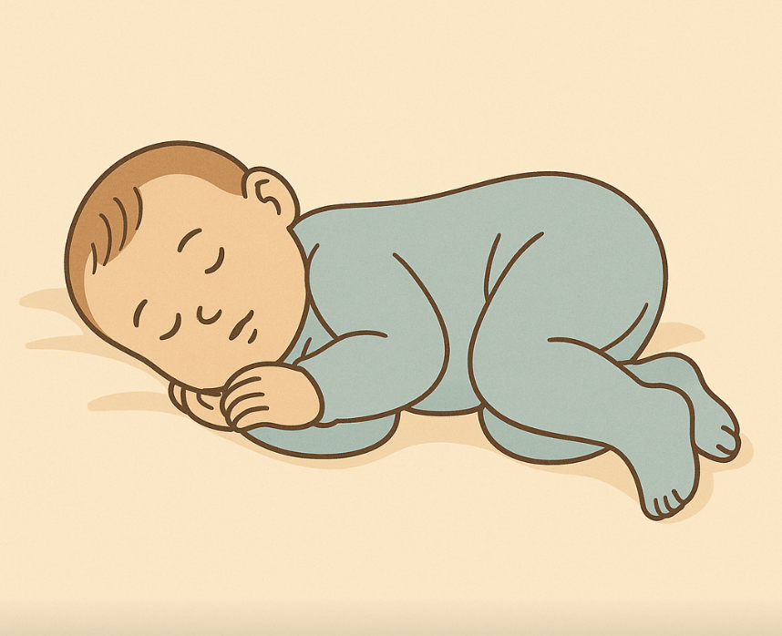 잠자는 아기 모습