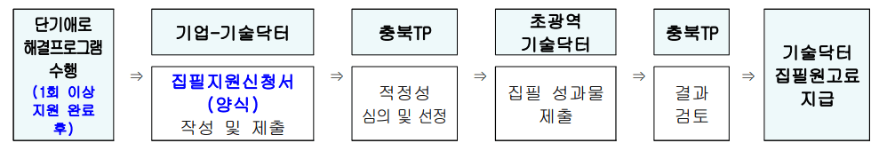 집필 지원프로그램 / 심화 집필지원절차표