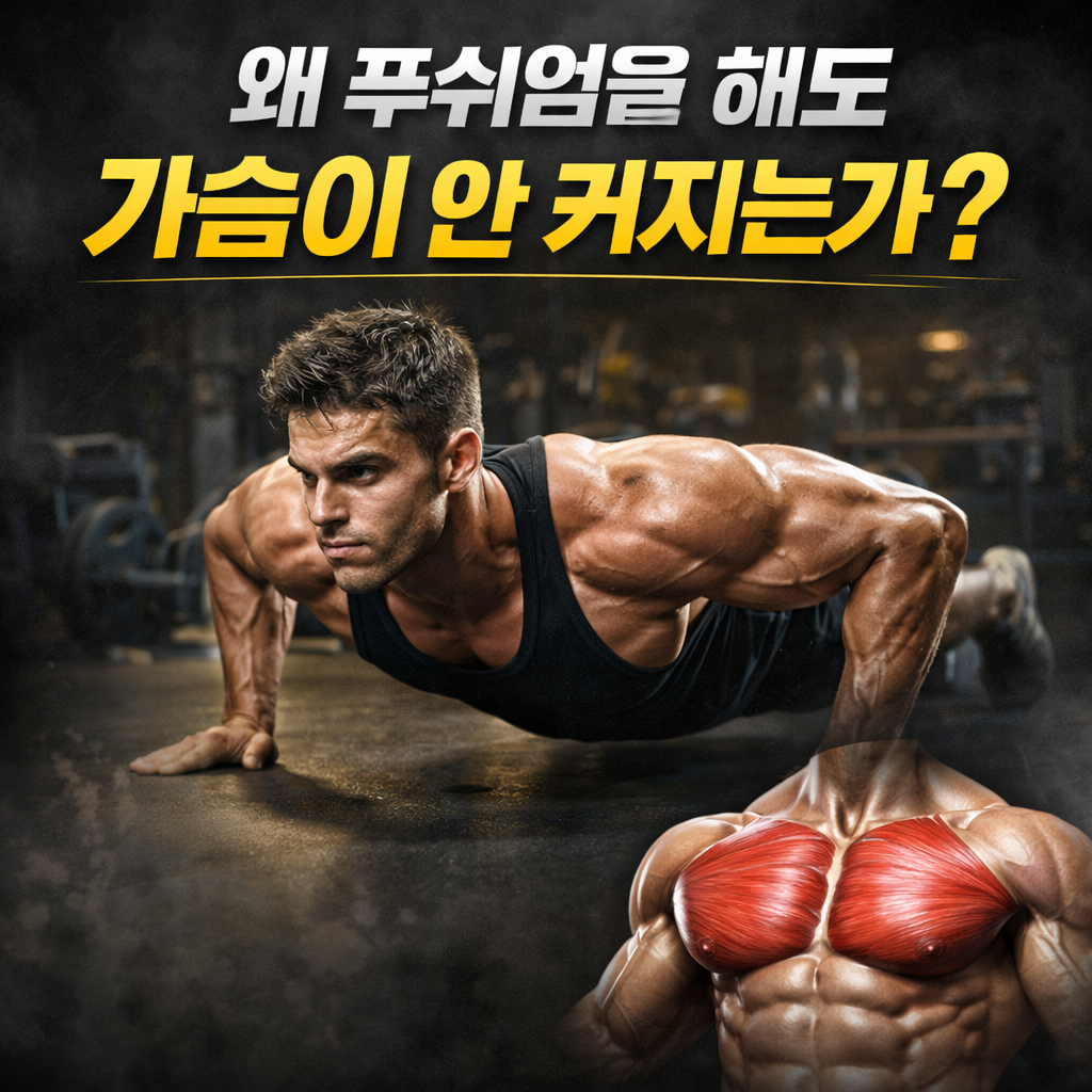 왜 푸쉬업을 해도 가슴이 안 커지는가