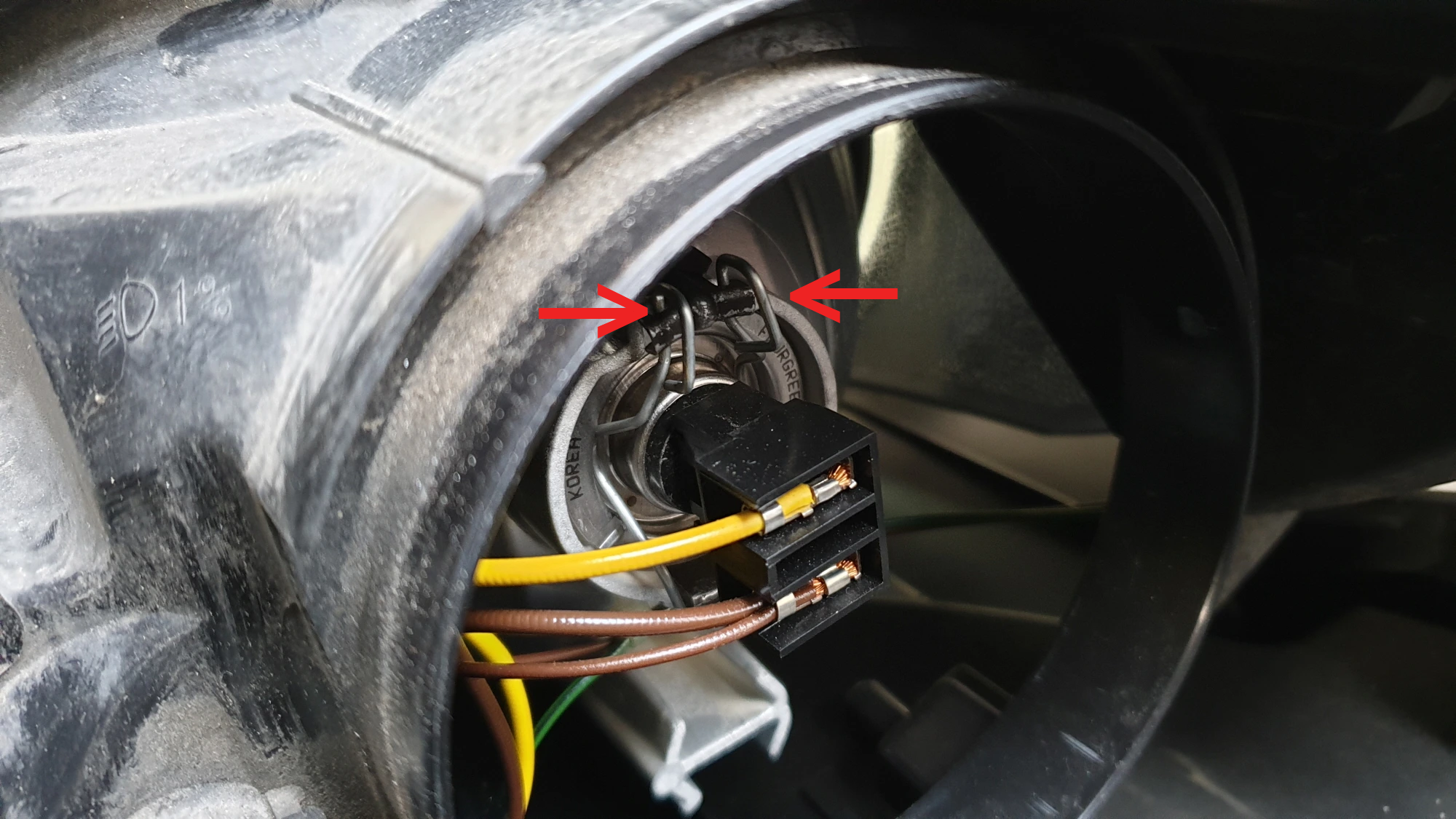 헤드라이트 하향등 잭