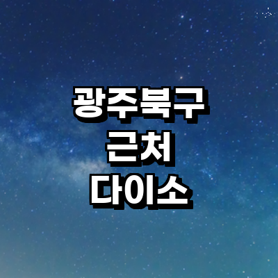 광주 북구 종합생활용품 다이소