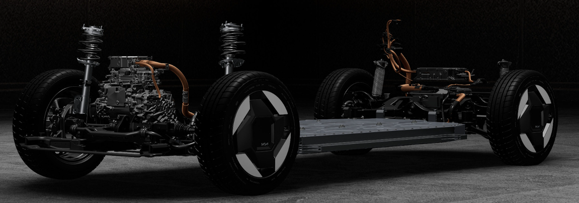 ev9 바퀴와 바닥