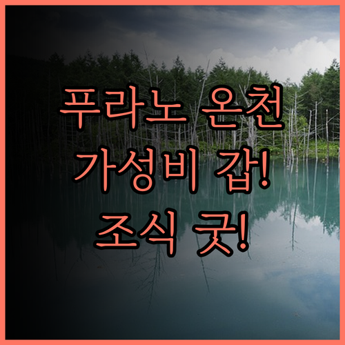 라 비스타 푸라노 힐스.. 온천과 조